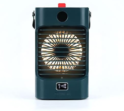 Дигитален Дисплеј Вентилатор За Ладење На Вода За Полнење Пренослив Со LED Светло ЗА ДОМАШНА Канцеларија ZP1