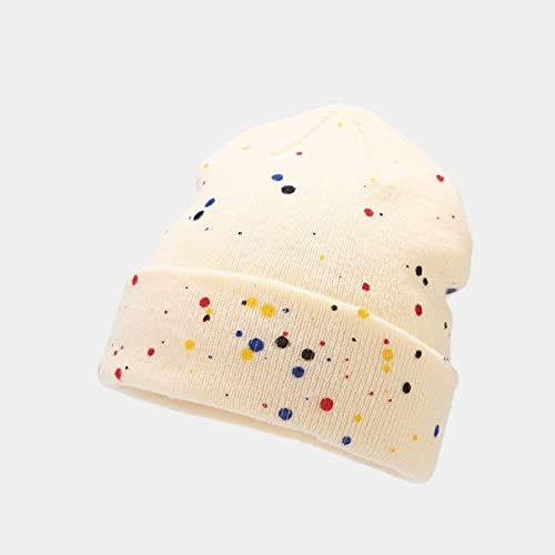 Dfhyar Unisex Мода цврста боја Заштита на лабава уво капа топла волна купола плетена капаче за уметник
