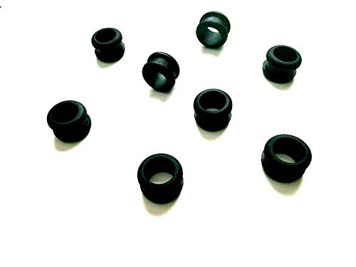 Пакет од 8 гумени громи: 1 Внатрешен дијаметар - 1/2 Ширина на жлебот - се вклопува во дупките за вежбање 1-1/4