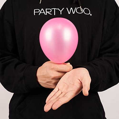 Партиву Розови Балони, 120 парчиња 5 Инчни Бисерни Розови Балони, Латекс Балони За Балон Венец или Балон Лак Како Украси За Забави, Украси