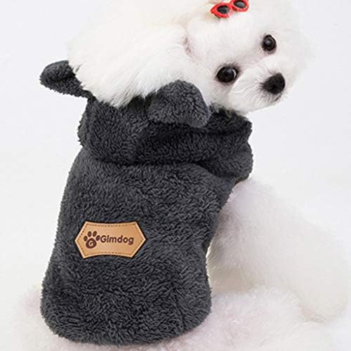 Топли џемпери за кучиња палто мачка облека џемпер топло уво палто куче мечка миленичиња кошула кутре облека за домашно милениче облека