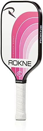 Класична лопатка на Rokne Curve, USAPA одобрени рекети за топчести топки, прогресивна текстура, максимална вртење и контрола, удобност