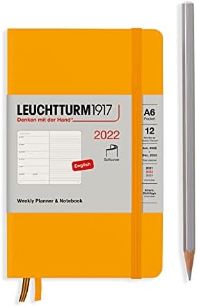 LEUCHTTURM1917 - Paperback B6+ - Moftcover Неделен Планер &засилувач; Лаптоп-2022, англиски
