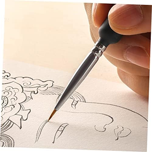 Tofficu 6pcs масло за сликање кука пенкало во боја на пенкала фино точка фино боење четка детали за четка поставена детална четка Постави фино