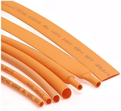 Myczlql портокалова 2: 1 цевка што може да се намали на топлината φ1mm- φ50mm полиетилен кабел Електрична ракав 1/3/5/10МЕТ
