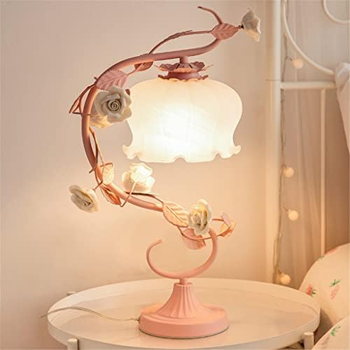 Lyе се договориле и романтичното работно место за ламба креативна спална соба розова розова цвет девојка соба соба за кревет ламба