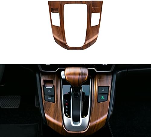 Thenice Gear Panel Trim Shift Cover Cover Внатрешна праска од праска од дрво за обликување на жито за дрво за Honda CRV 2017 2018 2019 2020 2021