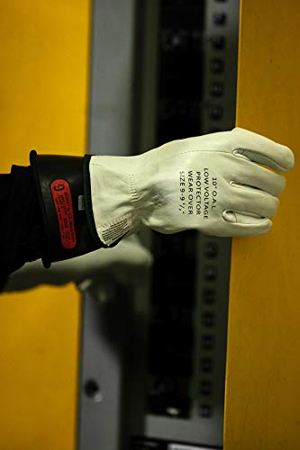 Национална класа за облека за безбедност 0 Црвена гума напон Изолациони ракавици Премиум комплет со FR плетена ракавица и заштитници од