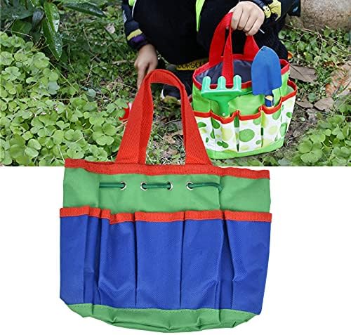 Мумисуто градинарска алатка за градина, торба за складирање на алатки за градина торба торба торба за дома, организатор водоотпорен со