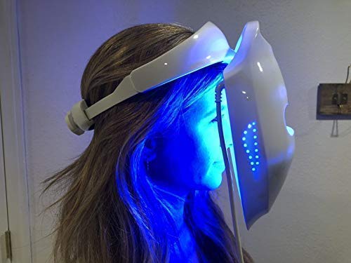 Аокаре Инфрацрвена светлина тереа лед маска за терапија со светлосна терапија на лицето-дерма плус