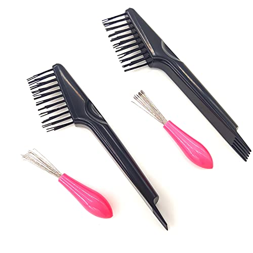 Ксијанглангуспех 2 парчиња алатка за чистење четка чешел четка за чистење што се користи за отстранување на прашина од косата домашен салон