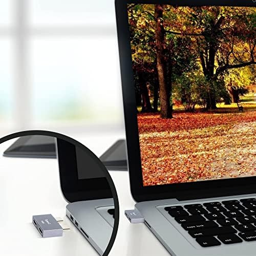 Qianrenon USB Type C Extentry Adapter Type-C Двојна женска до двојна машки екстендер и пренесување на податоци за MacBook Pro/Air за