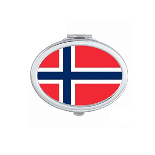 Норвешка Национално знаме во Европа, земја, преносна шминка за преклопи со двојни странични очила