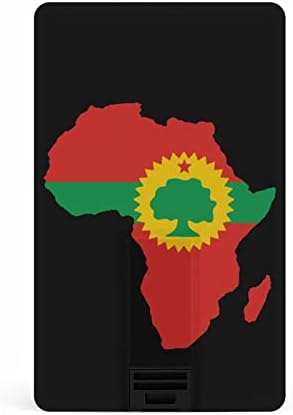 Оромо Знаме На Мапата На Африка УСБ Флеш Диск Персонализирана Кредитна Картичка Диск Меморија Стап USB Клучни Подароци