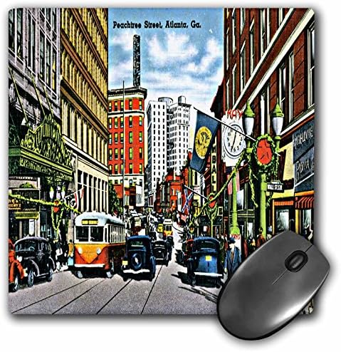 3дроуз доо 8 х 8 х 0,25 Инчи Подлога За Глувче, Улица Пичтри Атланта Џорџија Со Антички Картички И Луѓе