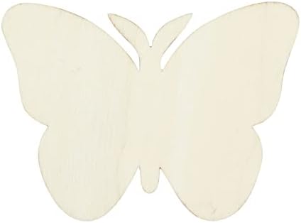 24 Спакувајте Недовршени Исечоци Од Пеперутки Од Дрво за Занаети, Парчиња ПАРЧИЊА ДРВЕНИ Пеперутки ОД 2,5 мм