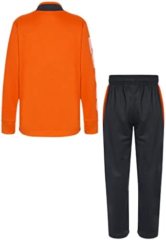 LOODGAO KIDS BOYS ATHETCIT STRACKIUIT фудбалски спортови облеки поставени долги ракави џемпери со униформа за џемпери
