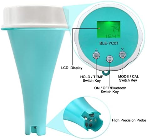 Тестер за квалитет на водата Тита-донг, 6 во 1 висока точност pH ec tds orp temp дигитален тестер за квалитет на вода, мерач на пенкало