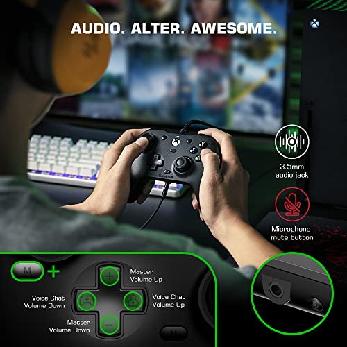 GameSir G7 Жичен Контролер За Игри За Xbox Series X|S, Xbox One, Windows 10/11, Компјутерски Контролер Gamepad со Мапабилни Копчиња, 3,5 mm