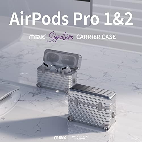 miak Airpods Pro 2-Та Генерација Случај Покритие 2022, Заштитно Куќиште Со Приврзок За Клучеви За Нов Случај Apple Airpods Pro, Црно