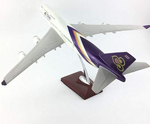 45-47см Тајландски ервејс Нормална метална авијација Фондација и модел на смола Авион Авион Модел играчки Роденден подарок златен авион модел
