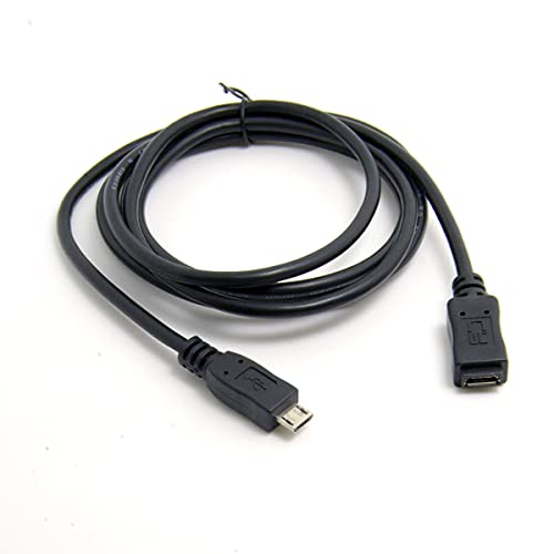 cablecc 5ft Целосен Пин Поврзан Микро USB 2.0 Тип 5Pin Машки На Женски Кабел за таблет &засилувач; Телефон &засилувач; MHL &засилувач; Otg