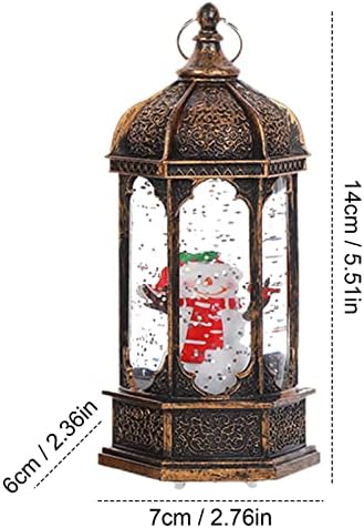 Рустикални Божиќни снежни глобуси | Божиќен декор снежен глобус фенер | Вода фенер Дома дрво градина што виси украси за украси за деца деца