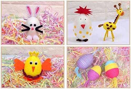 Занаетчиска пена Bestoyard 20 парчиња сликарство јајце DIY Велигденски декор јајце за деца Фестивал занает големи украси на отворено